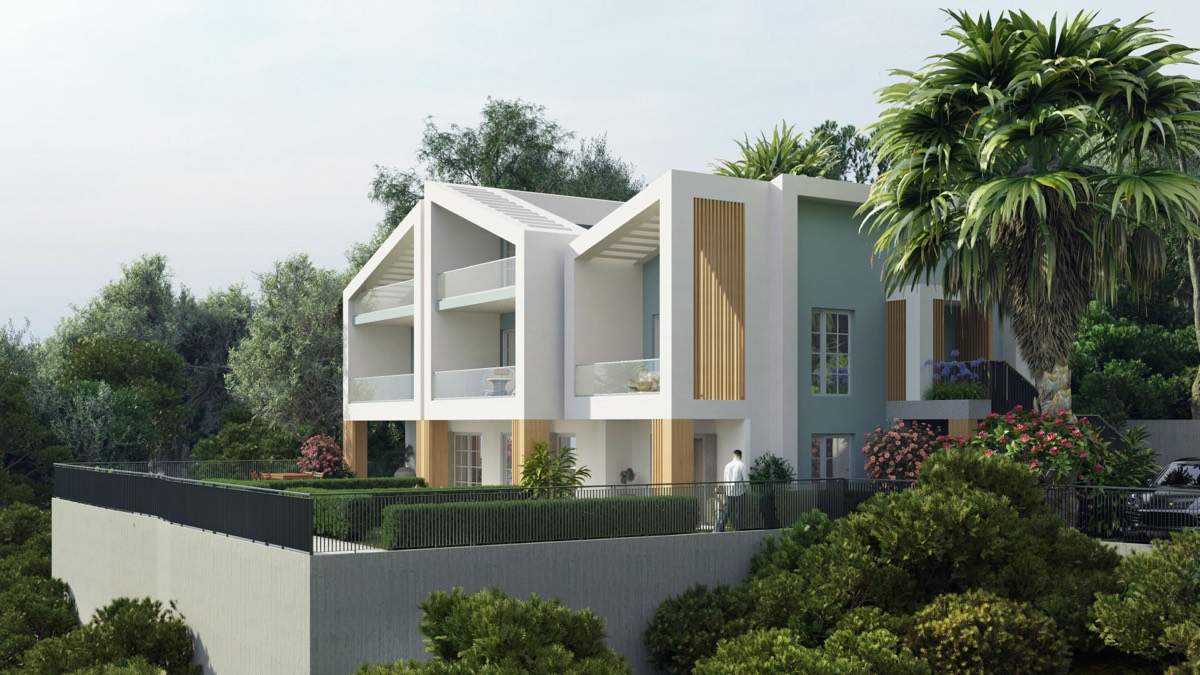 Islandi Thassos IV — yamaca yerleşen beyaz evler